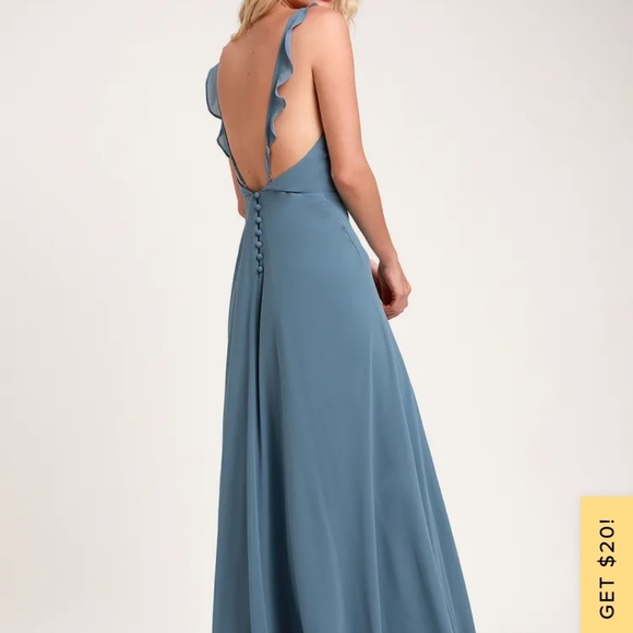 Lulus blue dress - Picture 4 of 4